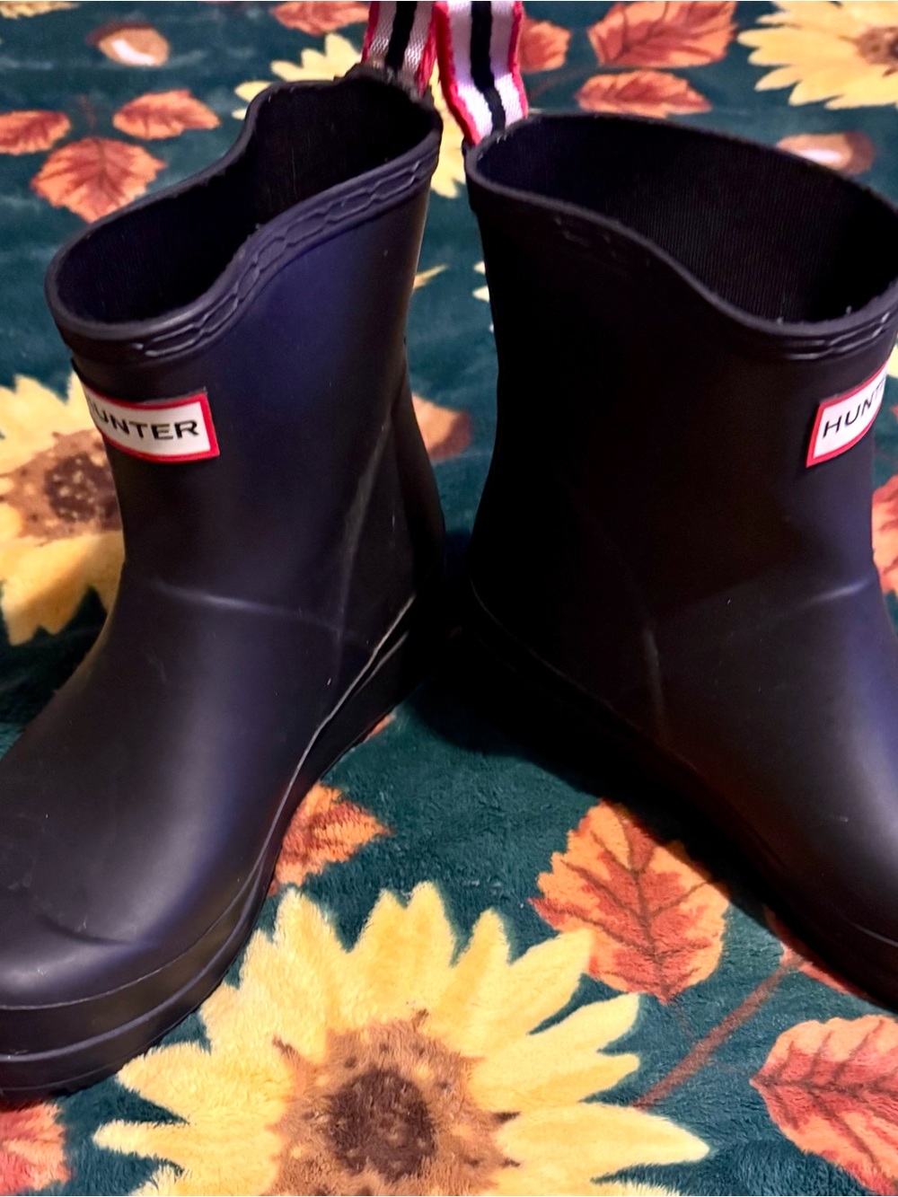 Hunter Women’s Black Short Rain Boots